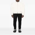 Karl Lagerfeld logo-embroidered reversible bomber jacket - White