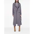 Stella McCartney double-breasted wool trench coat - Grey