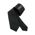 Versace '90s Vintage-logo silk tie - Black