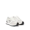 Versace logo-embroidered panelled sneakers - White