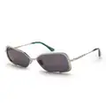 Marni Eyewear Unila oversized-frame sunglasses - Silver