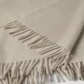 Brunello Cucinelli fringed knitted blanket (200cm x 150cm) - Neutrals
