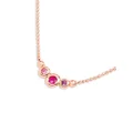 Dodo 9kt rose gold Bollicine gemstone necklace