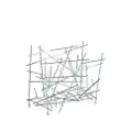 Alessi Blow up magazine rack - Silver