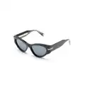 Marc Jacobs Eyewear logo-engraved cat-eye sunglasses - Black