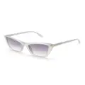 Marc Jacobs Eyewear logo-engraved wayfarer-frame sunglasses - Grey