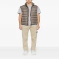 Stone Island Compass-patch padded gilet - Brown