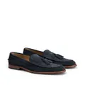 Tod's tassel-detail suede loafers - Blue