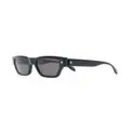 Alexander McQueen Eyewear engraved-logo square sunglasses - Black