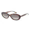 Kate Spade oval-frame sunglasses - Brown