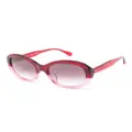 Kate Spade oval-frame sunglasses - Red