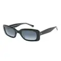 Kate Spade Bellamys rectangle-frame sunglasses - Black