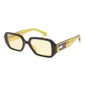 Tommy Hilfiger oversized-frame tinted sunglasses - Yellow