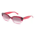 Kate Spade Winslet oversize-frame sunglasses - Red