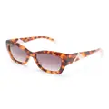 MISSONI EYEWEAR tortoiseshell-effect wayfarer-frame sunglasses - Orange