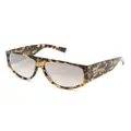 MISSONI EYEWEAR tortoiseshell oversize-frame sunglasses - Neutrals