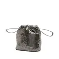 Anya Hindmarch studded mesh-design bucket bag - Silver