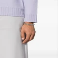 Jil Sander logo-engraved cuff bracelet - Silver