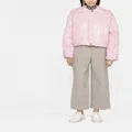 Nanushka cropped puffy bomber jacket - Pink