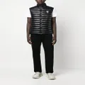 Karl Lagerfeld zip-up quilted gilet - Blue