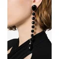 Alessandra Rich crystal-embellished drop earrings - Black