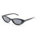 MISSONI EYEWEAR marble-pattern cat-eye sunglasses - Black