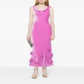 Saloni Asher velvet sleeveless dress - Pink