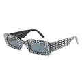 Marc Jacobs Eyewear Monogram rectangular-frame sunglasses - Black