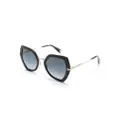 Marc Jacobs Eyewear butterfly-frame gradient sunglasses - Black