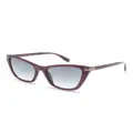 Marc Jacobs Eyewear logo-engraved cat-eye sunglasses - Purple