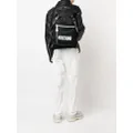 Moschino logo-print zip-up backpack - Black