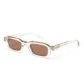 Thierry Lasry Vendetty rectangle-frame sunglasses - Neutrals