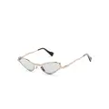Kuboraum Z22 cat-eye frame tinted sunglasses - Gold