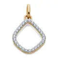 Monica Vinader 14kt yellow gold Kite diamond pendant