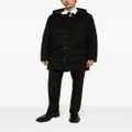 Dolce & Gabbana quilted cashmere single-breasted coat - Black