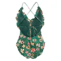 Ulla Johnson Giordana floral-print swimsuit - Green