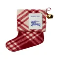 Burberry check-pattern wool stocking - Red