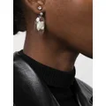 Simone Rocha clear pearl-embellished drop earrings - Neutrals