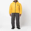 Duvetica logo patch hooded jacket - Yellow