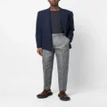 Kenzo wavy checkered pattern trousers - Grey