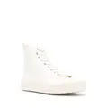 Jil Sander high-top leather sneakers - White