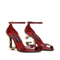 Dolce & Gabbana Baroque DG-heel leather sandals - Red