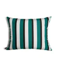 Fornasetti striped outdoor cushion - Green