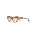 Jacques Marie Mage All These Nights cat-eye sunglasses - Brown