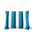 Fornasetti striped square cushion - Blue