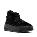 Casadei Nexus fleece-texture sneakers - Black