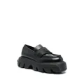 Casadei Generation C logo-embossed loafers - Black