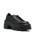 Casadei 110mm high-heel leather sneakers - Black
