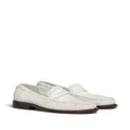 Marni interwoven-design leather loafers - White