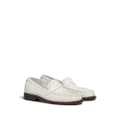 Marni interwoven-design leather loafers - White